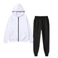 thumbnail image 4 of VEXRO Mens Hoodies 2 Piece Outfits Fleece Workout Casual Sweatpant and Drawstring Sweatshirts Fall Winter Hooded Sets, 4 of 9