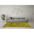 thumbnail image 3 of Ahgly Company Indoor Rectangle Abstract Yellow Modern Area Rugs, 7' x 9', 3 of 4