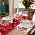 thumbnail image 2 of FYTPOV Linen Placemats, Romantic Valentines Placemats for Kitchen and Dining, Valentines Day Decorations, Christmas Placemats for Party Home Decor, Table Decor, 18x12 in, 2 of 6