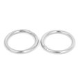 thumbnail image 2 of 30mm x 3mm Stainless Steel Webbing Strapping Welded O Rings 10 Pcs, 2 of 3