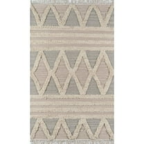 Momeni Harper Wool Hand Hooked Beige Area Rug 2' X 3'