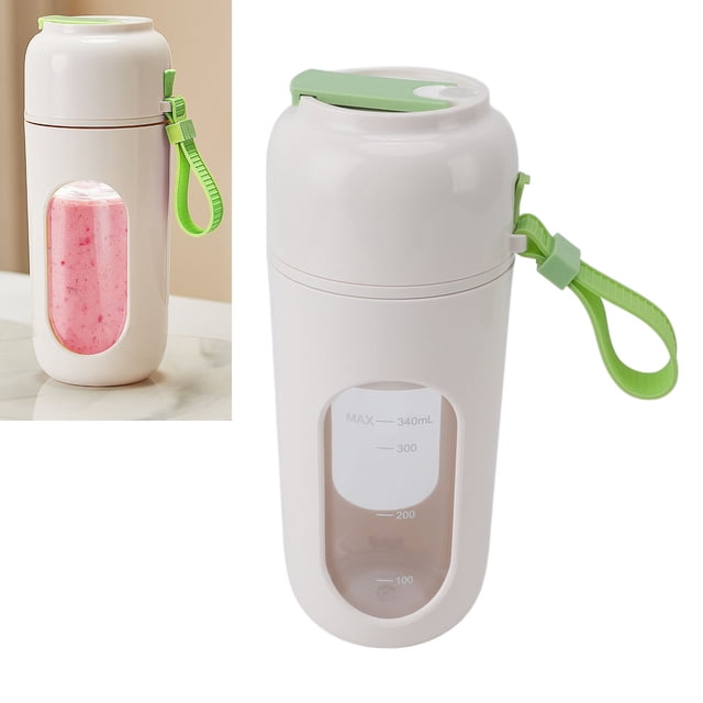 Licuadora exrimidora Portátil, Mini Licuadore de Jugo Personal, Pequeña Taza de Licuadora Recargable Por USB, 12 Cuchillas de Acero, Mini Licuadora para Deportes en El Hogar,