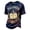 Dark Blue, variant on YNGKMEA Mens Halloween Shirts Novelty Graphic Tshirts Spooky Pumpkin Ghost Costume Horror 3D Print Short Sleeve Crewneck Tops