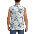 thumbnail image 4 of Kdxio Daisies Flowers for Men's Muscle T-shirt,Sleeveless for Workout Running Athletic Gym Lounge Casual, 4 of 7