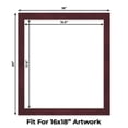 thumbnail image 2 of Dark Red Suede Picture Frame Mat for 18x20 Frames - Fits 16x18 Photos - 25 Mats, 2 of 7