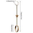 thumbnail image 4 of Soporte para anillo Manos libres 8 mm Clip de anillo Latón Decoración portátil Perchero para joyería de mano, 17 mm, Oro brillante Eigraketly HA003787-04, 4 of 6