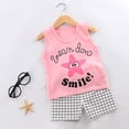 thumbnail image 2 of Infant Boy Clothes Boy's Kids Spring Summer Cotton Dinosaur Printed Short Sleeve Casual 6 12 18 24Months 2T 3T T-Shirt with Solid Shorts 2Pcs Outfit T Shirts Tops Outfits Set 2 Piece, 2 of 4