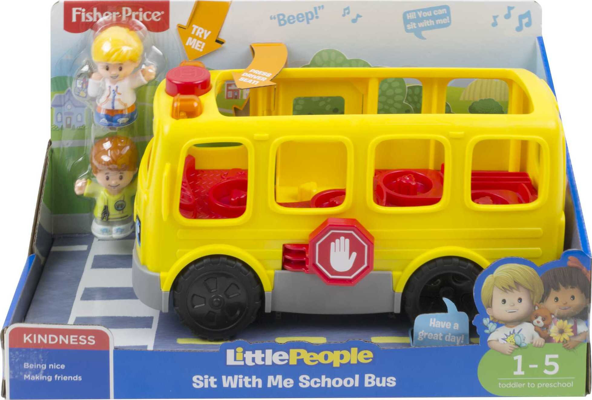 Little People Musical Toddler Toy Sit with Me School Bus with Lights Sounds for Ages 1+ Years - image 7 of 8