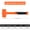 2LB, variant on Upgraded Coated Non-Rebound Hammer, Anti-Slip Grip Dead Blow Mallet-0.5LB non-elastic hammer