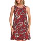 thumbnail image 1 of Balery Snake Vestidos de verano para mujer con estampado: vestido holgado sin mangas, vestido playero informal y cómodo para días calurosos., 1 of 6