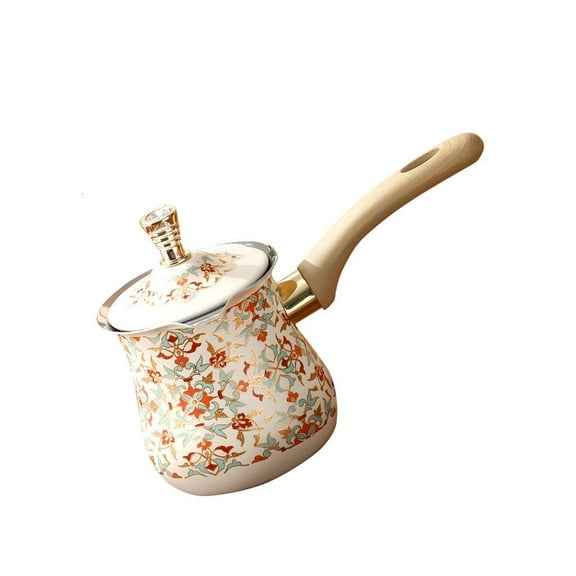 Multi Functional Steel Coffee Maker Milk Ergonomic Wooden Handle Kitchen Tool
