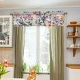 thumbnail image 3 of Yayeee Window Valance for Kitchen Farmhouse Rod Pocket Purple Floral Pattern Short Curtain for Living Room, 3 of 6