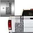 thumbnail image 2 of Distressed American Flag Truck Tailgate Vinyl Decal Compatible with Most Pickup Trucks USA Sticker Pickup Truck - Car Sticker Rear Graphic (11" x 25", Black), 2 of 8