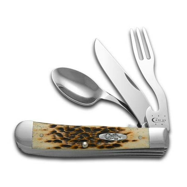 Case xx Jigged Amber Bone Hobo Stainless Pocket Knife Knives Walmart