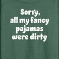 thumbnail image 3 of Instant Message - Fancy Pajamas Dirty - Women's Lightweight French Terry Long Sleeve Shirt, 3 of 6