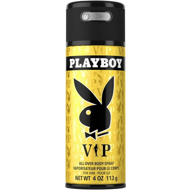 Playboy VIP Body Spray for Men, 4 Oz