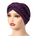 thumbnail image 3 of Milk Silk Hijab Headband Two Tone Solid Color Head Wrap With Design for Everyday Wear and Comfort, 3 of 3