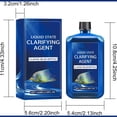 thumbnail image 2 of EGNMCR Household Cleaners 100ml Fast-Acting Aquarium Water Clarifier Clears Cloudy Tank Clarifying agent, 2 of 8