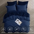 thumbnail image 2 of Maple&Stone Queen Duvet Cover Set Pieces Textu Tufted Boho Bedding Sets Zipper Closure Design with Ties Duvet Cover + Pillow Shams Comforter NOT Included ( Queen Siz, 2 of 6