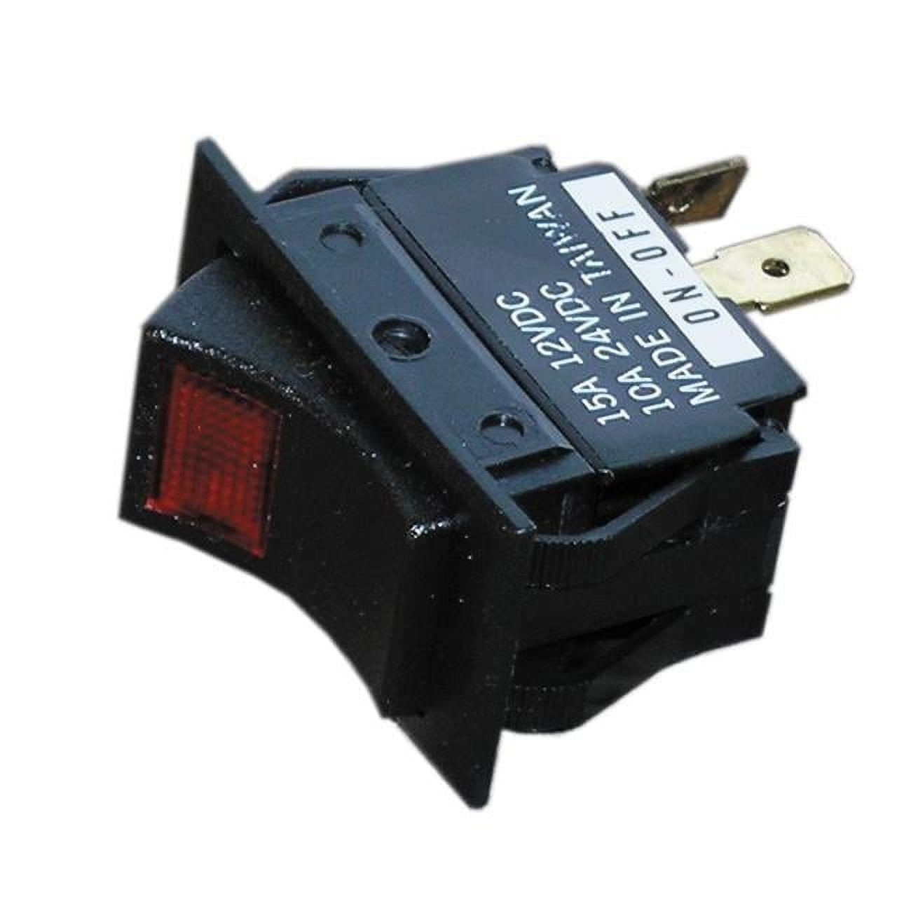 S8048C Mom-On-Off-On Rocker Switch, Black