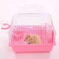thumbnail image 2 of PUMYPOREITY Hamster Cages, Small Animal Cage for Hamster Gerbils, Mouse House with Accessories, Hamster Travel Carrier with Water Bottle, Exercise Wheel, Food Dish, 2 of 6