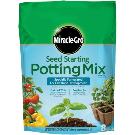 Miracle-Gro Seed Starting Potting Mix, 8 qt. (Best Potting Soil For Vegetable Seeds)