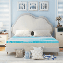 Mattress Topper, 4 inch CalKing Gel Infused Mattress Topper, Memory Foam Mattress Topper