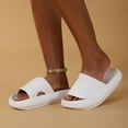 thumbnail image 2 of Thick Bottom Cloud Slippers for Women EVA Soft Platform Home Slides Woman Comfy Non-slip Bathroom Flip Flops Lightweight Sandals, 2 of 6