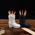 thumbnail image 3 of Cerámica Match Striker Cowboy Boot Match Holder - Match Holder con Striker - Baño Match Holder - Cowboy Boot Decor Cowgirl - Muy linda adición Fo, 3 of 3
