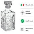 thumbnail image 4 of Bormioli Rocco Selecta Collection Whiskey Decanter ‚Äì Sophisticated 33.75oz Diamond Decanter With Starburst Detailing ‚Äì For Whiskey, Bourbon, Scotch & Liquor, 4 of 9