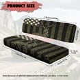 thumbnail image 7 of Uorisanigo UTV Front Bench Seat Cover Scratch-Proof Mule Seat Cover Fit for Kawasaki Mule 3010 Camouflage Deer American Flag Seats Cushion Protector for All Seasons UTV Pioneer Seats Accessories, 7 of 7
