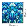 thumbnail image 2 of Liyamei :Static Cling Window Film Colorful Art Stained Glass Window Decal Removable PVC Decorative Sticker 50cm ×50cm, 2 of 5