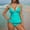 Blue, variant on UTSJKR SavingsWomens Tankini Swimsuits V Neck Push Up Swim Top Color Block Tummy Control High Waisted Bathing Suits Swim Bottom Sky Blue XXL
