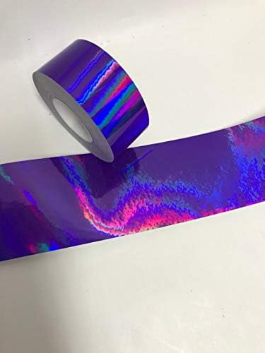 Holographic Rainbow Tape, Oilslick, With Self-Adhesive (6 Inch X 25 Ft ...