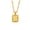 C, variant on A-Z Square Initial Pendant Necklace for Men Women Stainless Steel NK Chain Minimalist Alphabet Charm Choker Modern Geometric Letter M