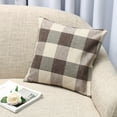 thumbnail image 5 of 18x18 inch Retro Style Plaid Decorative Throw Pillow Case Cushion Cover Pillowslip Protector Bedroom Couch Sofa Bed Patio Chair Home Car Decor, 5 of 5