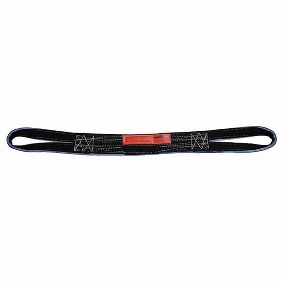 Lift-All Web Sling, Type 6, 4 ft L, 2 in W, Polyester, Black RE1802TX4