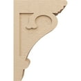 thumbnail image 3 of 9"W x 18"D x 27"H Classic Mayflower Rough Cedar Woodgrain TimberThane Corbel, Primed Tan, 3 of 6