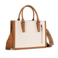 thumbnail image 6 of Wrangler Boho Tote Bag for Women Western Purse Retro Top Handle Satchel Handbag with Signature Strap, Beige-Brown, 6 of 7