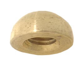 B&P Lamp 1" Brass Ball Finial - Tapped 1/8F For 1/8 IPS Thread, Unfinished Hardware For DIY Lighting & Lampshade Projects - View #4