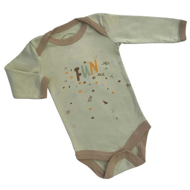 Body / pijama de manga larga de algodón orgánico - Fun Print 6-12m Healthy Body Head To Toe 801FUN12M