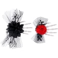 thumbnail image 6 of 2pcs Skulled Hand Flower Hairpin Lightweight Hair Accessory Hair Barrettes For Halloween Party Dance Decoration, 6 of 8