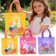 thumbnail image 5 of FTsdfkl 1PC Rabit Theme Gift Bags - Non Woven Kids Tote Bags with Handles, Rabit Party Favors Treat Candy Goodie Containers Birthday Decorations 8.6Lx 9HInch, 5 of 5