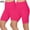 Hot Pink, variant on LEBONYARD Women's Summer Lounge Yoga Shorts Comfort Fit,2PC Women's Fashion Solid Color Leggings with Yoga Sport Elastic Quarter Pants Shorts Leggings Blue L