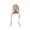 C, variant on Yujia Halloween Resin Hanging Leg Skeleton Figurine, Poseable Shelf Sitter Statue for Home Decor, Realistic Bone Ornament for Party Tabletop Display and Mantel Accents