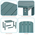 thumbnail image 3 of CHYVARY Outdoor Side Table, Adirondack Coffee Table Made of All-Weather Poly Lumber for Patio, Beach, Garden and Deck,Lake Blue, 3 of 6