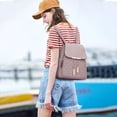 thumbnail image 2 of Mochila KKXIU de piel acolchada a la moda para mujer, color rosa, 2 of 7
