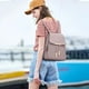 thumbnail image 2 of Mochila KKXIU de piel acolchada a la moda para mujer, color rosa, 2 of 7