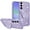 Purple, variant on For Samsung A36/A56 Case Butterfly Grip Stand w/ Faux Crystals + Tempered Glass