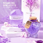 Ayieyill 10 Pack Spa Bath Gift Sets, Bath and Body Baskets Set Holiday Gifts for Mom, Purple